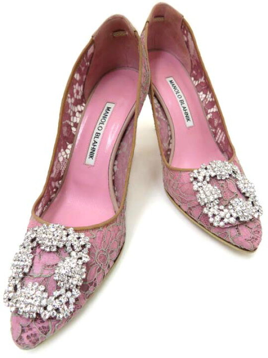 楽天市場】MANOLO BLAHNIK ビジューバックル ハンギシ 