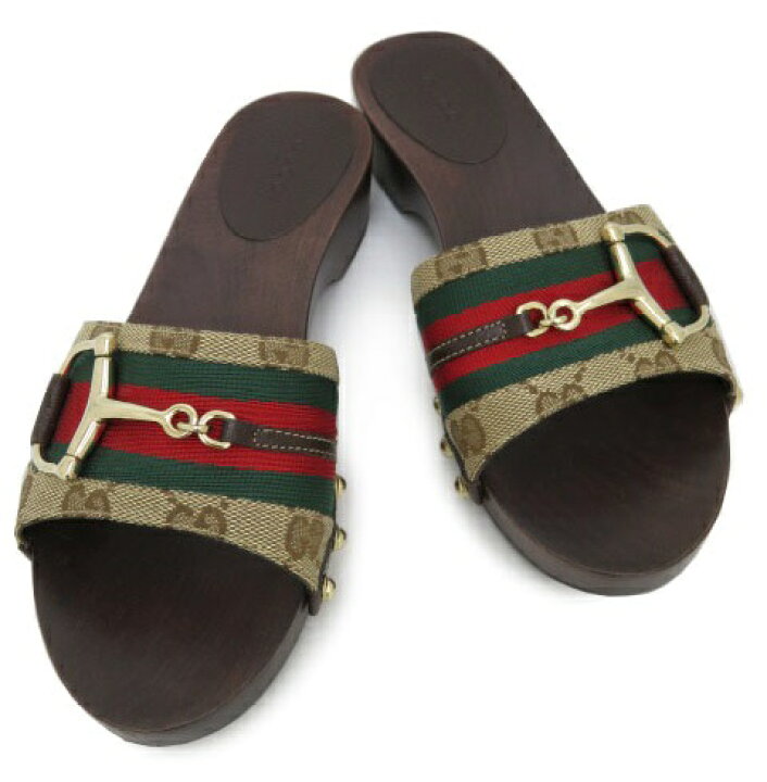 楽天市場】GUCCI ホースビット サンダル GGキャンパス ＃35 1/2 (23cm 