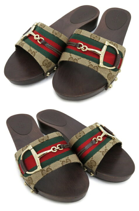 楽天市場】GUCCI ホースビット サンダル GGキャンパス ＃35 1/2 (23cm 