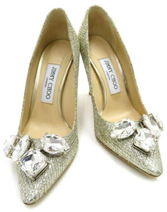 楽天市場】JIMMY CHOO クリスタルビジュー グリッター ポインテッド 