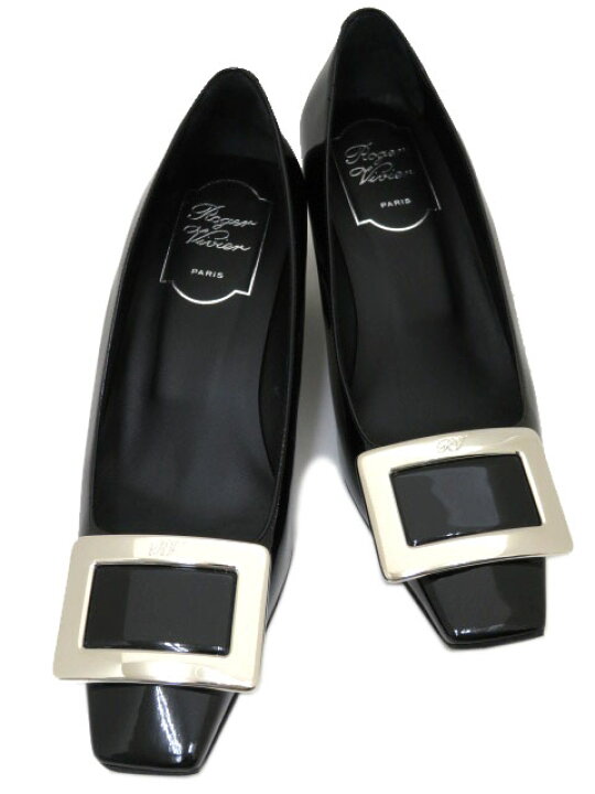 楽天市場】ROGER VIVIER ベル ヴィヴィエ パテントレザー パンプス 