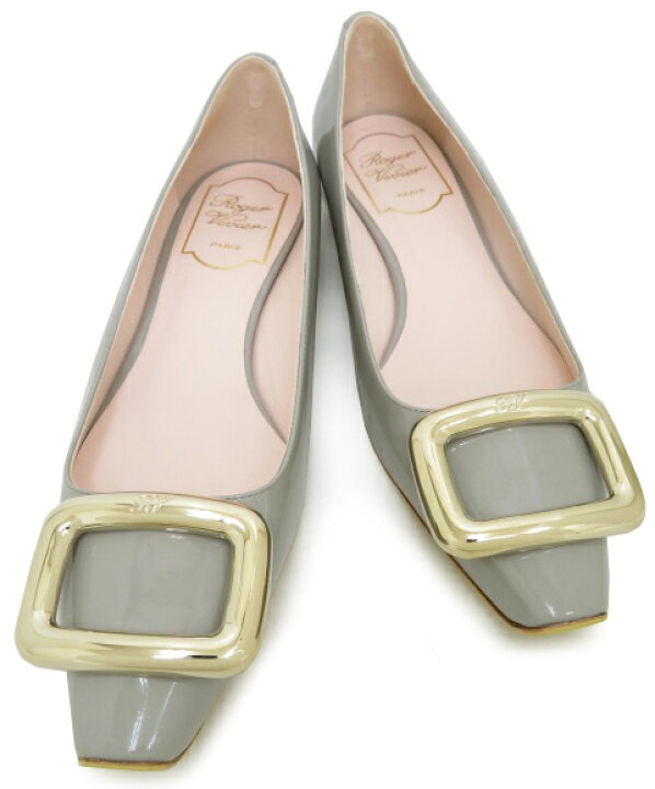 楽天市場】ROGER VIVIER ヴィヴショック バレリーナ フラットシューズ 