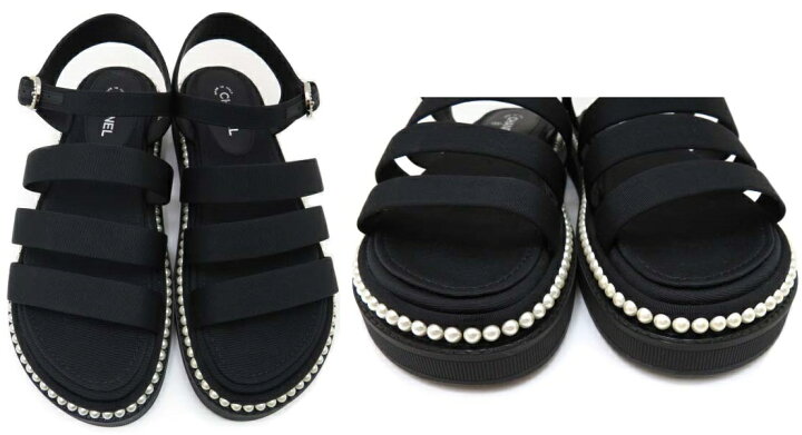 楽天市場】CHANEL SANDAL フットベット サンダル G32359 