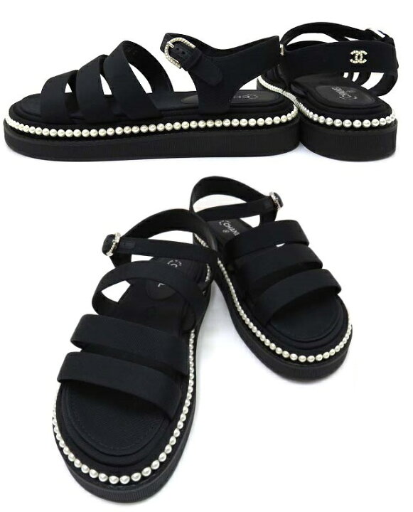 楽天市場】CHANEL SANDAL フットベット サンダル G32359 