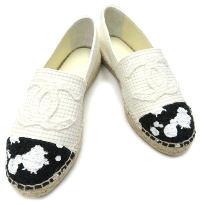 楽天市場】CHANEL エスパドリーユ ESPADRILLES G30898 ホワイト 