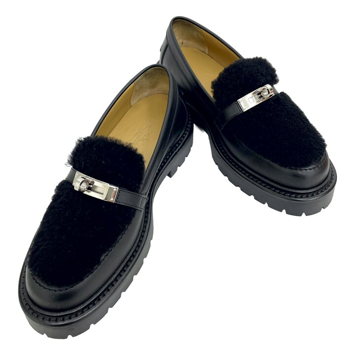 エルメスローファー エルメス ローファー メンズ43 ブラック Hバックル カーフ （2143100360273）【432】 の購入なら「質」 ローファー エルメス