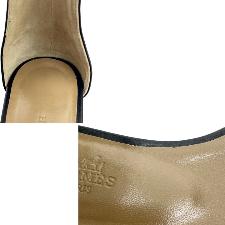 楽天市場】HERMES エルメス サンダル マネージュケリー ブラック  