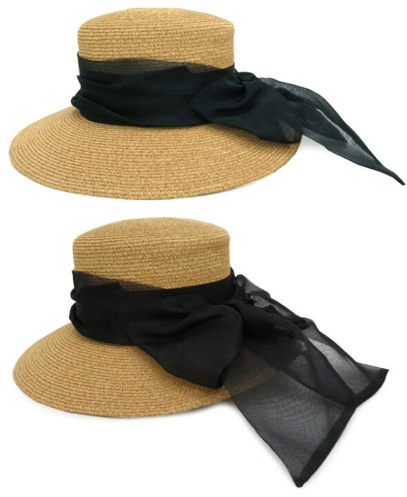 楽天市場】FOXEY HAT “Torte” 42170 2WAY ブラック×ベージュ ペーパー 