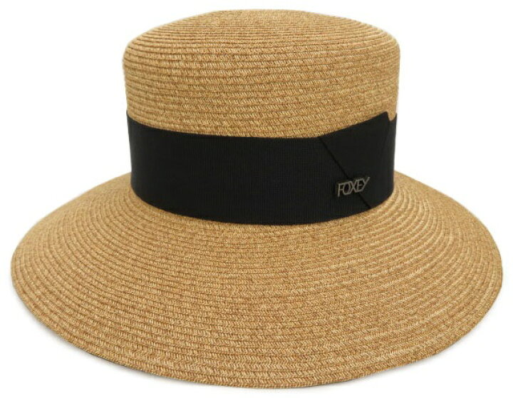 楽天市場】FOXEY HAT “Torte” 42170 2WAY ブラック×ベージュ ペーパー 