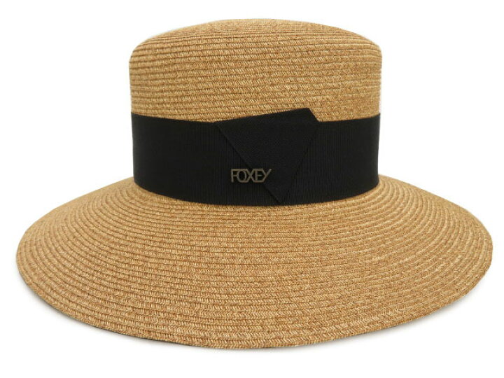 楽天市場】FOXEY HAT “Torte” 42170 2WAY ブラック×ベージュ ペーパー 