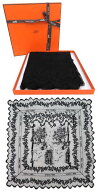 HERMES レーススカーフ カレ DENTELLE ブラック 新品同様【中古】