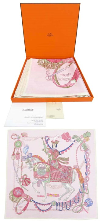 楽天市場】HERMES スカーフ カレ90 ”LE TIMBALIER” ティンパニー  