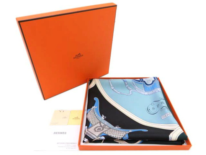 楽天市場】HERMES カレ 90 スカーフ Springs 