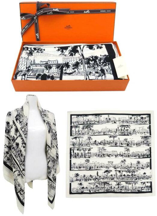 楽天市場】HERMES カレ ジェアン カレ140 大判 ストール 