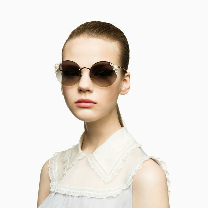 楽天市場】miumiu サングラス マニエール パール ビジュー サークル  