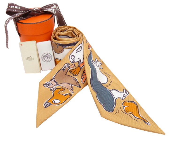 楽天市場】HERMES ツイリー ”千と一のウサギ” MILLE ET UN LAPINS  
