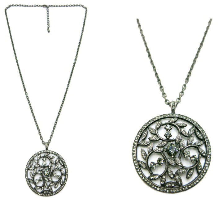 楽天市場】FOXEY Necklace ”Crystal Moon” 25772 グレー 