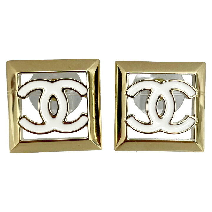 楽天市場】CHANEL シャネル スクエアピアス ココマーク B24 A 