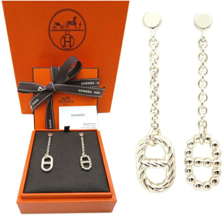 楽天市場】HERMES ピアス ”パラードPM” シェーヌダンクル 