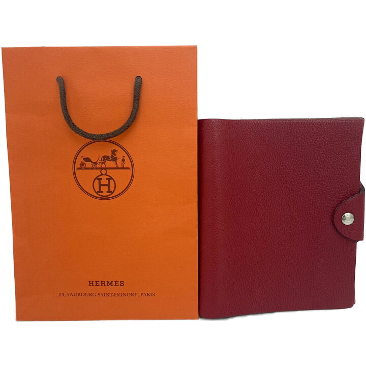 楽天市場】HERMES エルメス ユリスPM ノートカバー □G刻印 