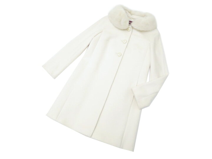 楽天市場】Max Mara ミンクファー付きコート オフホワイト系 