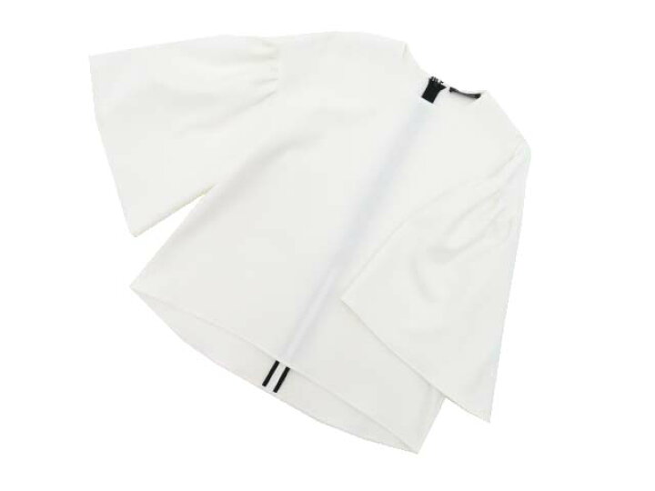 楽天市場】YOKO CHAN Drop-Shoulder Flared-Sleeve Blouse 