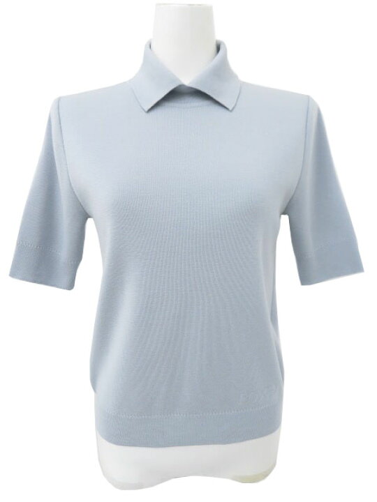 FOXEY 21AW ニットトップ アイリス 38 襟付きニット 