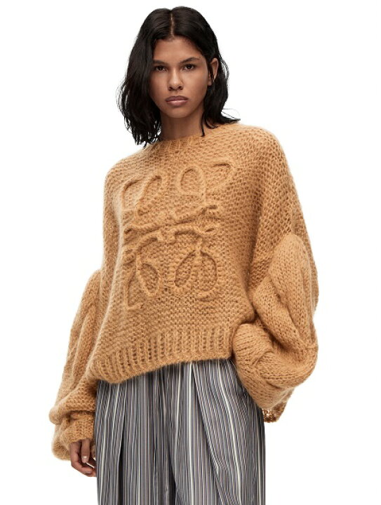 楽天市場】LOEWE アナグラムセーター(モヘア) パープル S  