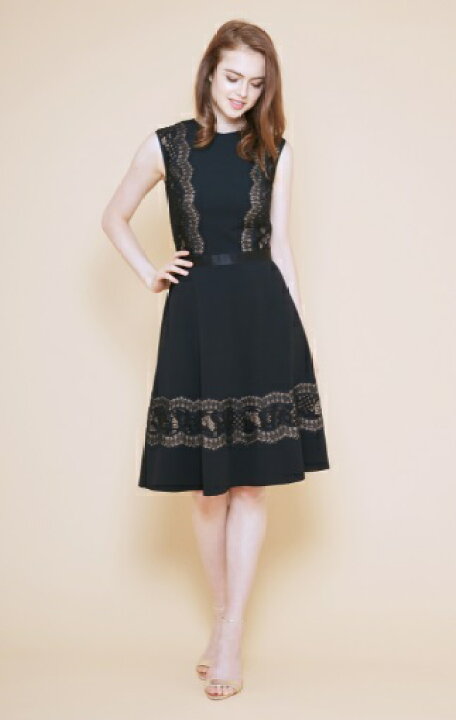 楽天市場】TADASHI SHOJI フィット＆フレア レース切替  