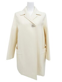 HERMES　コート　アイボリー　34　A1美品【中古】