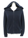 FOXEY BOUTIQUE　Knit Parka(Florence Hoodie)　43206　ミッドナイトブルー　40　’22年　A1【中古】