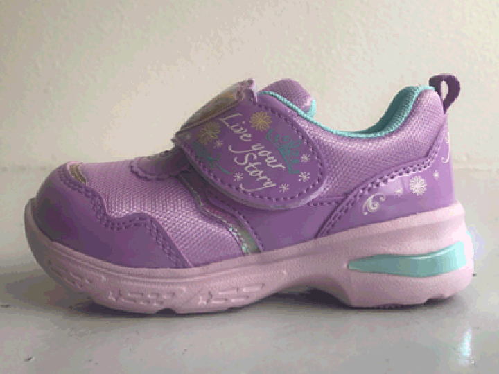 楽天市場 ディズニー ディズニープリンセス Led 光る靴 スニーカー キッズ 女の子 子供靴 軽量 抗菌 防臭 マジックテープ 幼稚園 小学生 履きやすい ベル アリエル ラプンツェル ピンク パープル 紫 C1290 送料無料 Celeble 楽天市場店