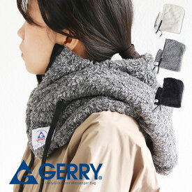gerry フードウォーマー ネックウォーマー メンズ おしゃれ レディース ブランド 防寒 あったか 暖か 秋 冬 フード ショルダーウォーマー あったかグッズ かわいい おしゃれ アウトドア キャンプ ファッション 雑貨 防寒具 黒 ブラック ジェリー