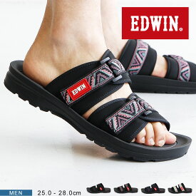 EDWIN サンダル メンズ 靴 アウトドアサンダル スポーツサンダル スライドサンダル シンプル ゆったり 疲れにくい 歩きやすい リラックス スリッパ つっかけ コンフォート ワンマイル レジャー アウトドア キャンプ スポーツ サンダル エドウィン 5102
