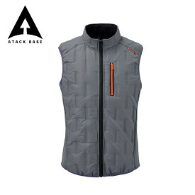 アタックベース 作業服 ベスト 冬用 メンズ 大きいサイズ 軽量 防寒ベスト 作業着 防寒 裏起毛 インナーベスト ワークベスト チョッキ ピンソニック 超音波キルト 風を通さない 中綿 軽量 ストレッチ スリム 軽い 現場 建築 運送 ゴルフ 釣り キャンプ 重ね着 53000