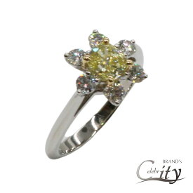 【セール限定価格】TIFFANY & CO.【ティファニー】バターカップ リングPT950 K18WG D0.57ct【USED】