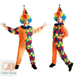 コスチューム ハロウィン 衣装 コスプレ 仮装 ハロウイン 衣装 子供 道化師 ピエロ どうけし 仮装 コスチューム ハロウィーン ダンス衣装 キッズ コスプレ 110 120 130 140
