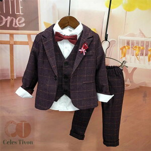 子供 スーツ 男の子 キッズ スーツ ベビースーツ ピアノ発表会 スーツ 子供服 春秋 ジュニア 男子 男児 ジュニア 結婚式 ピアノ 発表会 パーティー衣装 七五三 写真撮影 パープル グレー ネイ