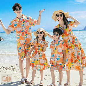 親子コーデ 親子ペア アロハシャツ 花柄 ワンピース ハーフパンツ 親子 ペアルック 親子ペア ハワイ 旅行 家族お揃い ママ パパ 女の子 男の子 アロハシャツ 半袖 カップル ペア 夏服 リゾー