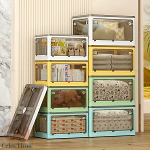 収納ボックス 折りたたみ 蓋付き 積み重ね 全方向から取り出せる 収納ケース 衣類 布団 おもちゃ コンテナ ボックス プラスチック キャスター付き 組立簡単 多機能 防塵 防カビ 防湿 無臭 透