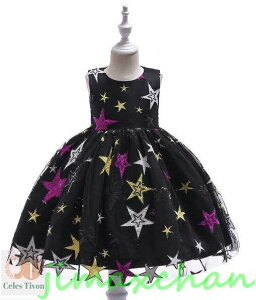 新生活 サマー 2color 110/120/130/140/150cm 子供服 女の子ワンピース ドレス カラードレス フラワーガール 丸首 花編 演出 お嫁さん/ピアノ 発表会・結婚式・七五三