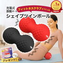 【最強配送】シェイプツインボール フィットネスクラブがつくった レッド ブラック 振動マシン 骨盤底筋 フィットネス…