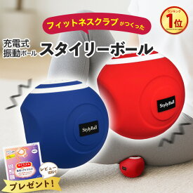【最強配送】スタイリーボール レッド ネイビー ルネサンス 振動式 電動マッサージ 5段階調整 SLB-100