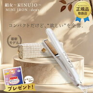 【正規品取扱店】KINUJO 絹女 ミニアイロン ドゥー ヘアアイロン ミニ MINI IRON deux シルクプレート KM…