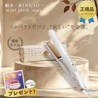 KINUJO 絹女 ミニアイロン ドゥー ヘアアイロン ミニ MINI IRON deux シルクプレート KM001 ストレートヘ…