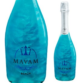 マバム ビーチ パイナップルフレーバー 750ml ブルー メタリック ラメ スパークリングワイン 長S 手土産 お祝い ワイン ギフト お中元 御中元