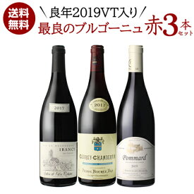 【誰でもP3倍 4/20限定】【1本あたり6,600 円(税込) 送料無料】 良年[2019]VT入 最良ブルゴーニュ 赤ワイン 3本セット 750ml 3本入フランス ピノ ノワール ジュヴレ シャンベルタン イランシー ポマール ワインセット 浜運 あす楽