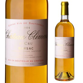 シャトー クリマン[2004] 750mlフランス ソーテルヌ 甘口 バルサック 1級 セミヨン 白ワイン 浜運 熟成ワイン