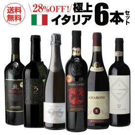 【誰でもP3倍 4/24 20時～/25 24時】送料無料 高評価づくし！極上イタリアワイン6本セット 29弾 イタリアワイン 辛口 赤ワインセット フルボディ ビオ 浜運 あす楽 母の日 お花見 手土産 お祝い ギフト Pオススメワイン