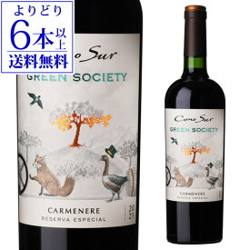 【よりどり6本以上送料無料】コノスル グリーンソサエティ カルメネール 750mlチリ カチャポサル ヴァレー 赤ワイン 長S お中元 御中元